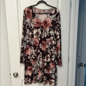 NWOT Floral Long Sleeve Dress